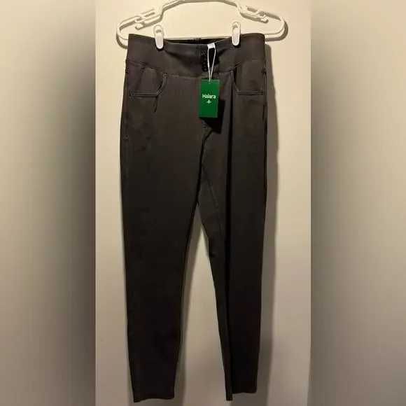 HALARA Gray High-Waisted Knit Denim Leggings - Picture 5 of 7